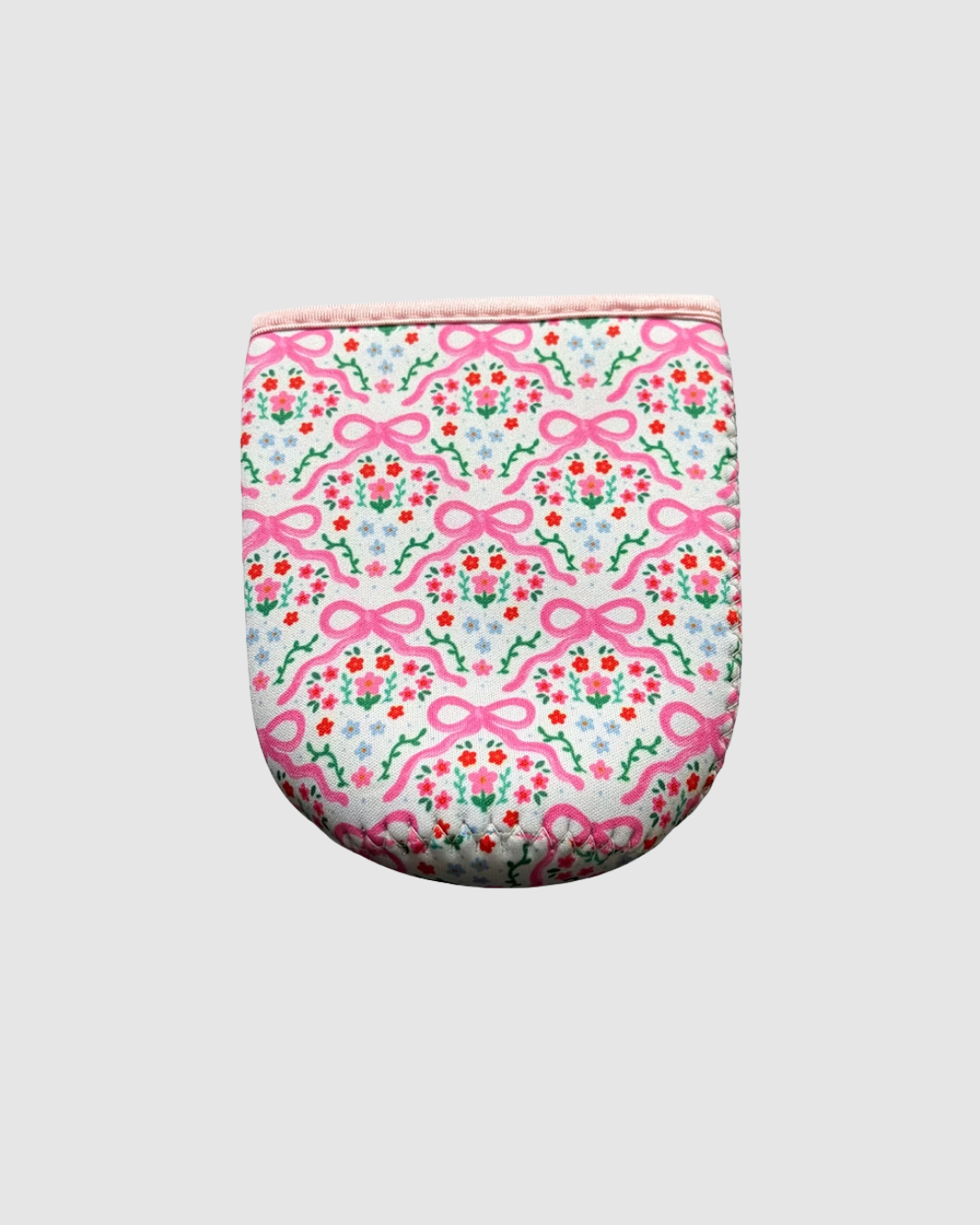 Pink Rosy Ribbon Cup Sleeve