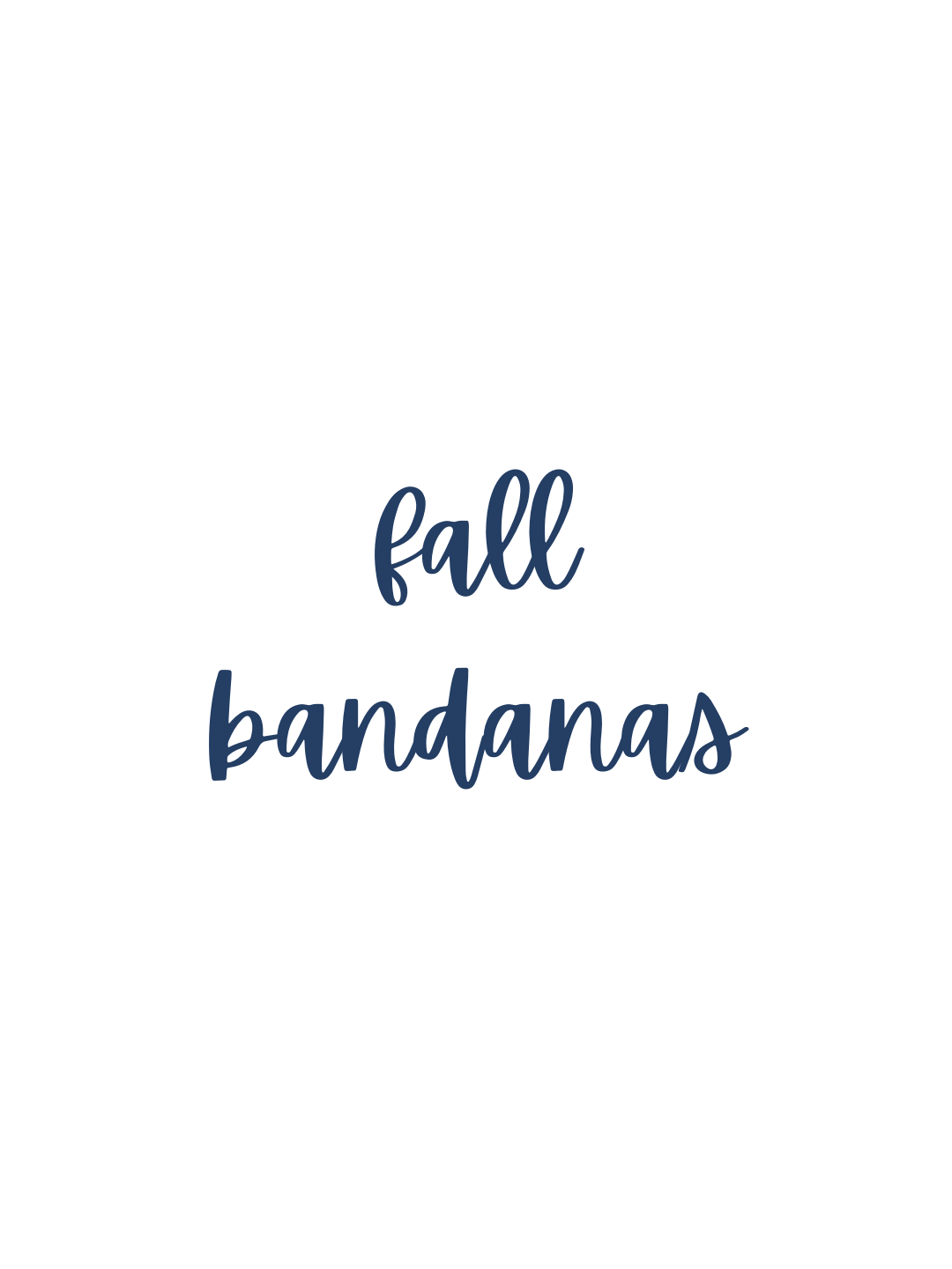 Fall Bandanas (Reps Only)