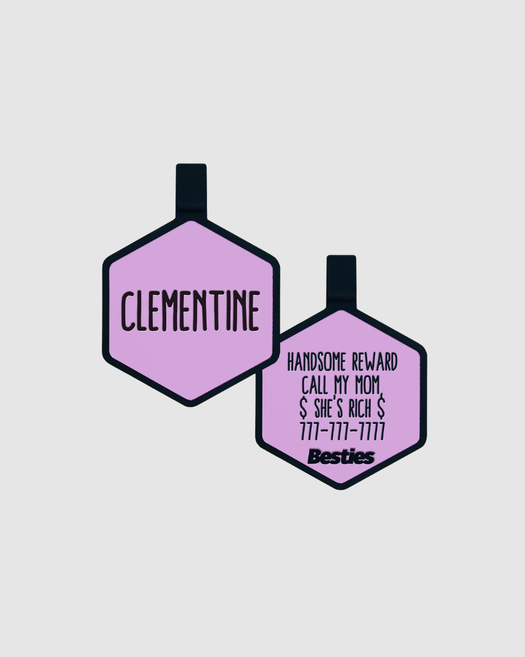 Besties Silicone Tag