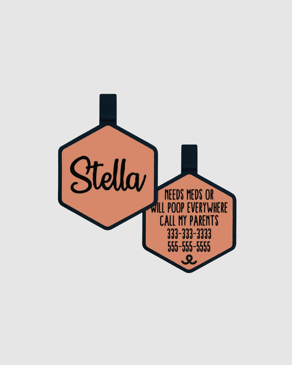 Besties Silicone Tag